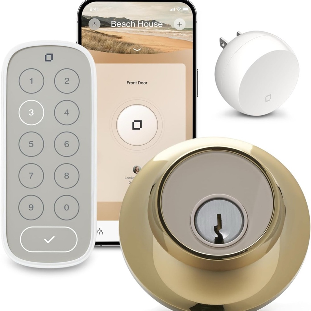 Level Lock (Wi-Fi) Smart Lock with Keypad (Polished Brass)